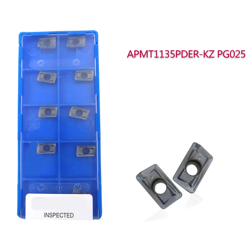 

APMT 1135PDER-KZ PDER-KZ APMT16 APMT1604 PG025 PG035 CNC Machine Milling Inserts For Milling Toolholders Lathe Cutter Efficient