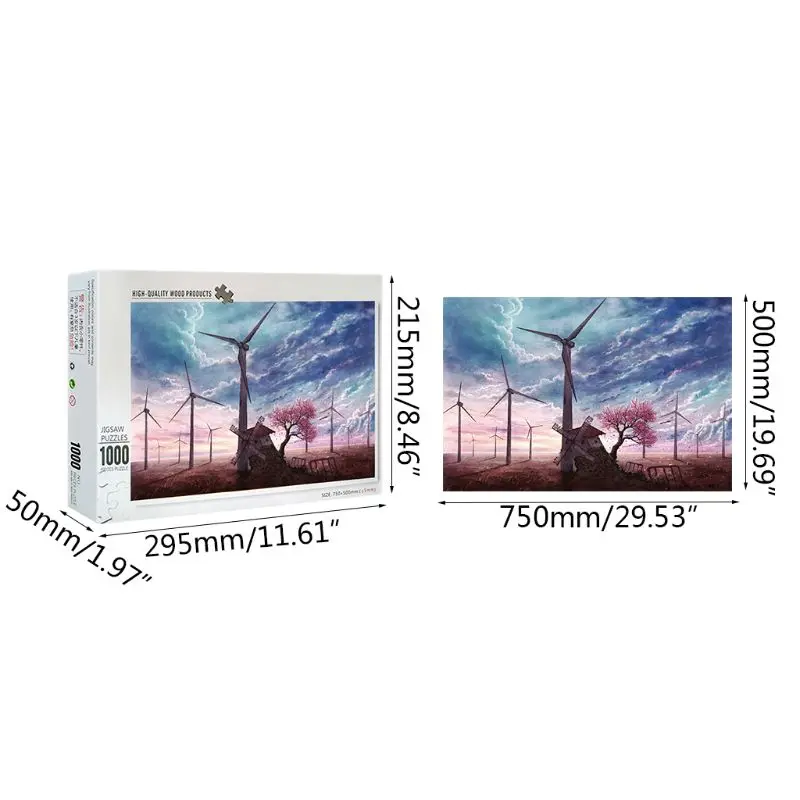 

Wooden Jigsaw Puzzles Floor Puzzle Intellectual Game Learning Education Decompression Toys for Adult