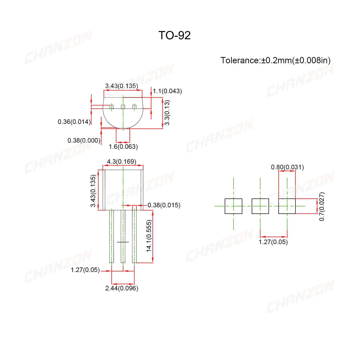 10 шт. прецизионные температурные датчики LM335Z TO-92 LM335 транзистор биполярное