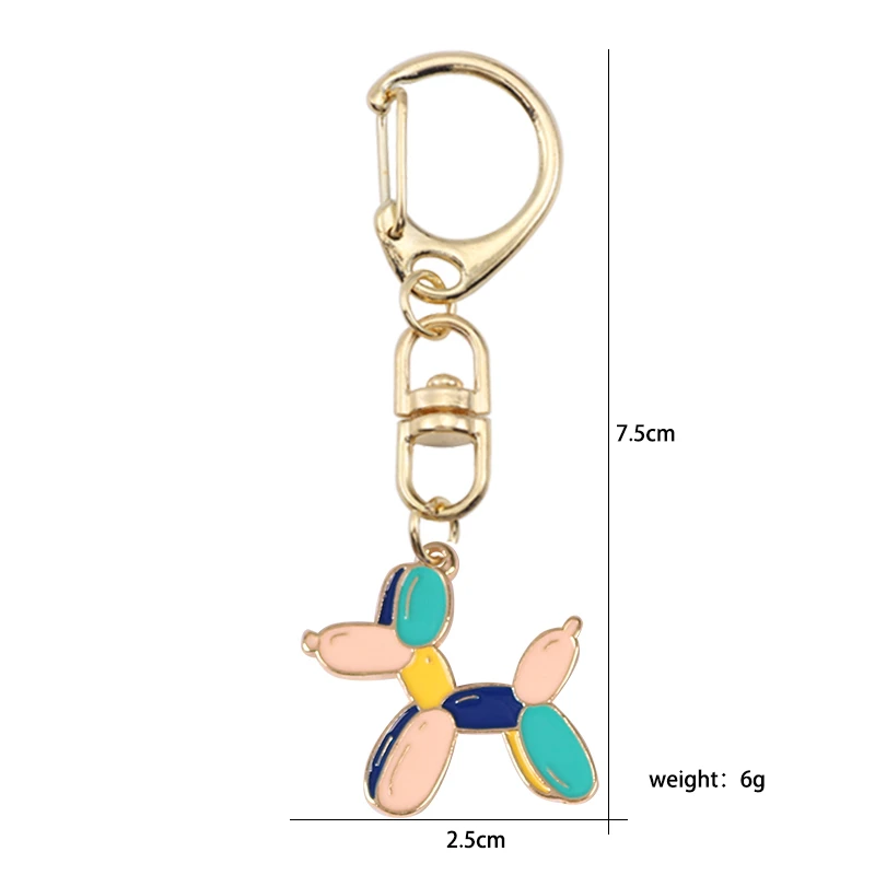 

Fashion Creative Cartoon Bubble Dog Keychain Male And Female Students General Schoolbag Llavero Zinc Alloy Pendant Jewelry Gift