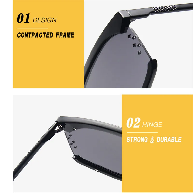 

RBROVO 2021 Luxury Oversized Sunglasses Women Plastic Candies Vintage Glasses Street Beat Outdoor UV400 Oculos De Sol Gafas