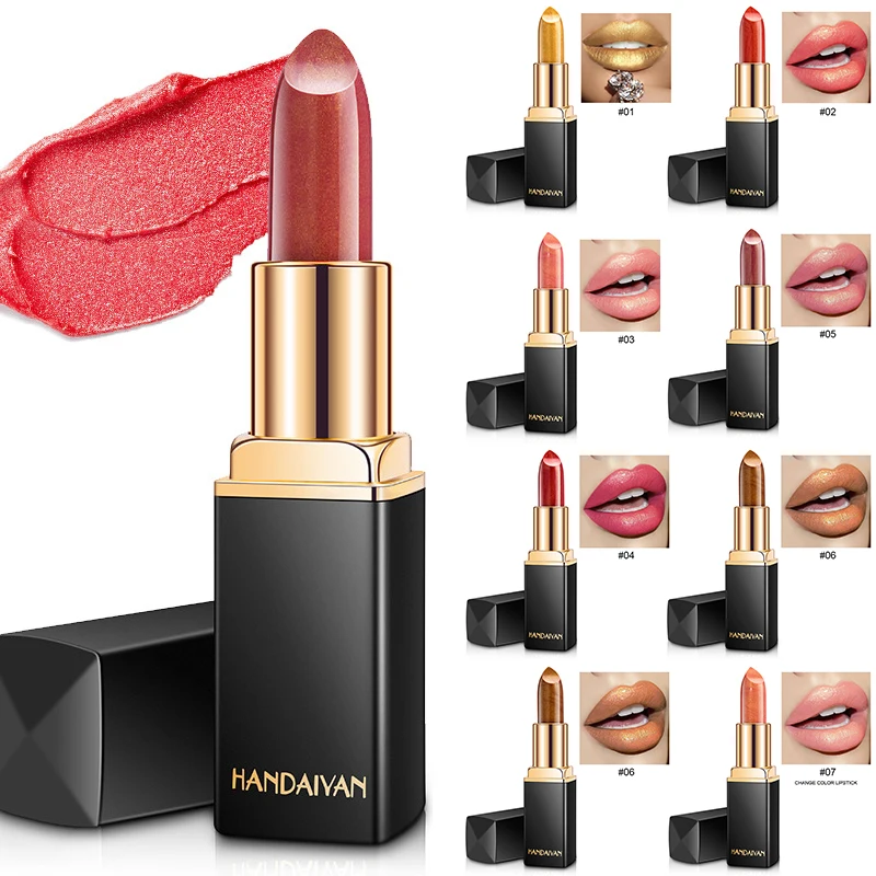 9 цветов Русалочка блестящая металлическая помада перламутровая меняющая цвет