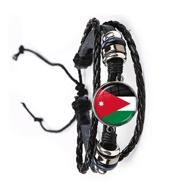 Национальный флаг стеклянный браслет из кабошона Греция Иордания Италия Нигерия
