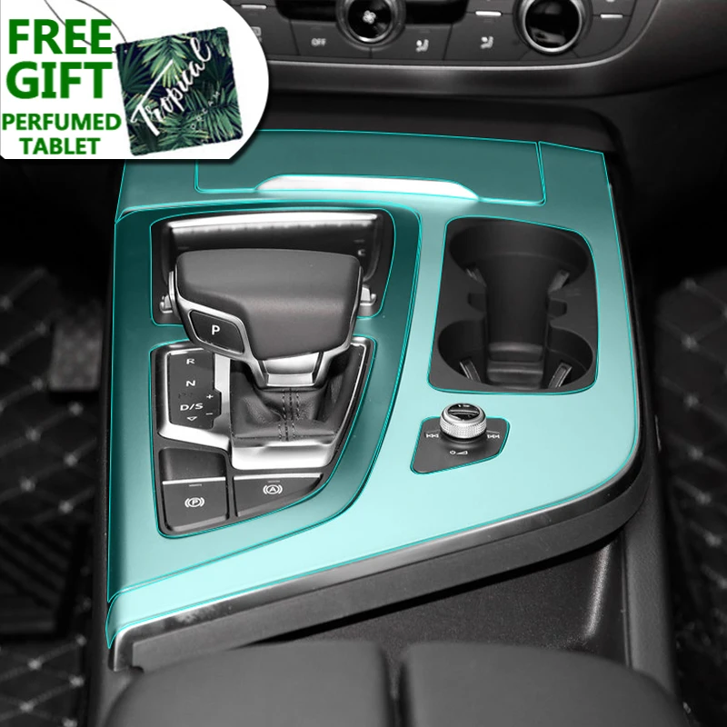

Car Interior Central Console Dashboard Gear Panel TPU Sticker Protective Film For Audi Q7 4M 2016 2017 2018 2019 Accessories