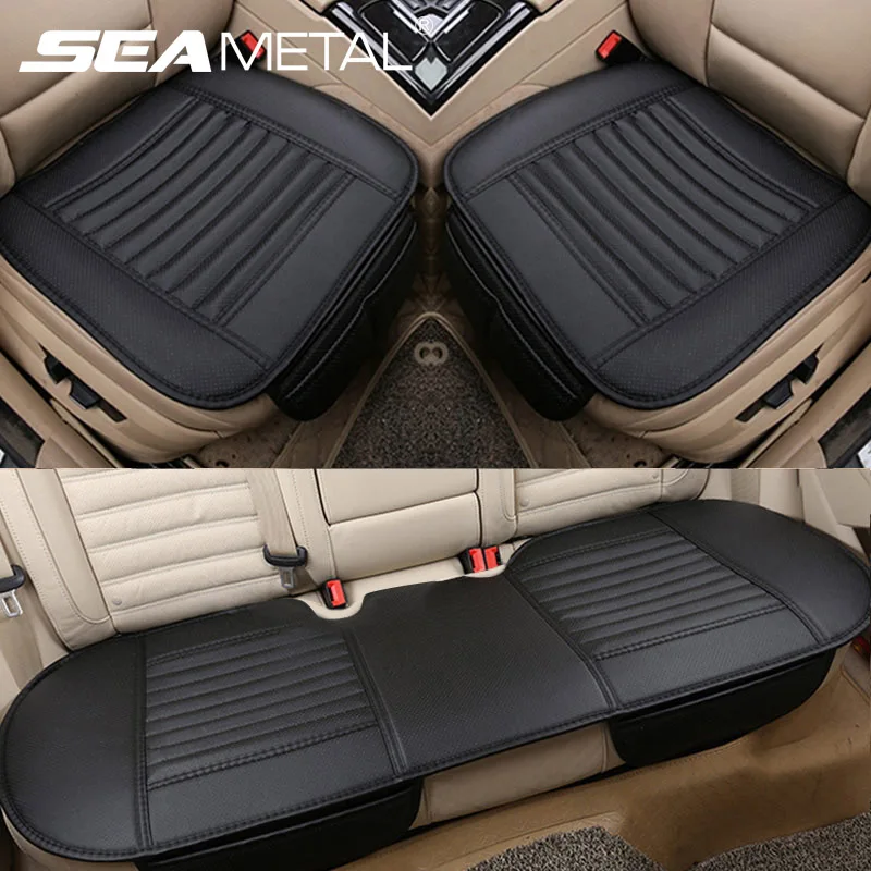 PU Leather Car Seat Cover Set Pad Mat Universal Automotive Vehicle Cushion for SUV Pick-up Truck Auto Accessories | Автомобили и