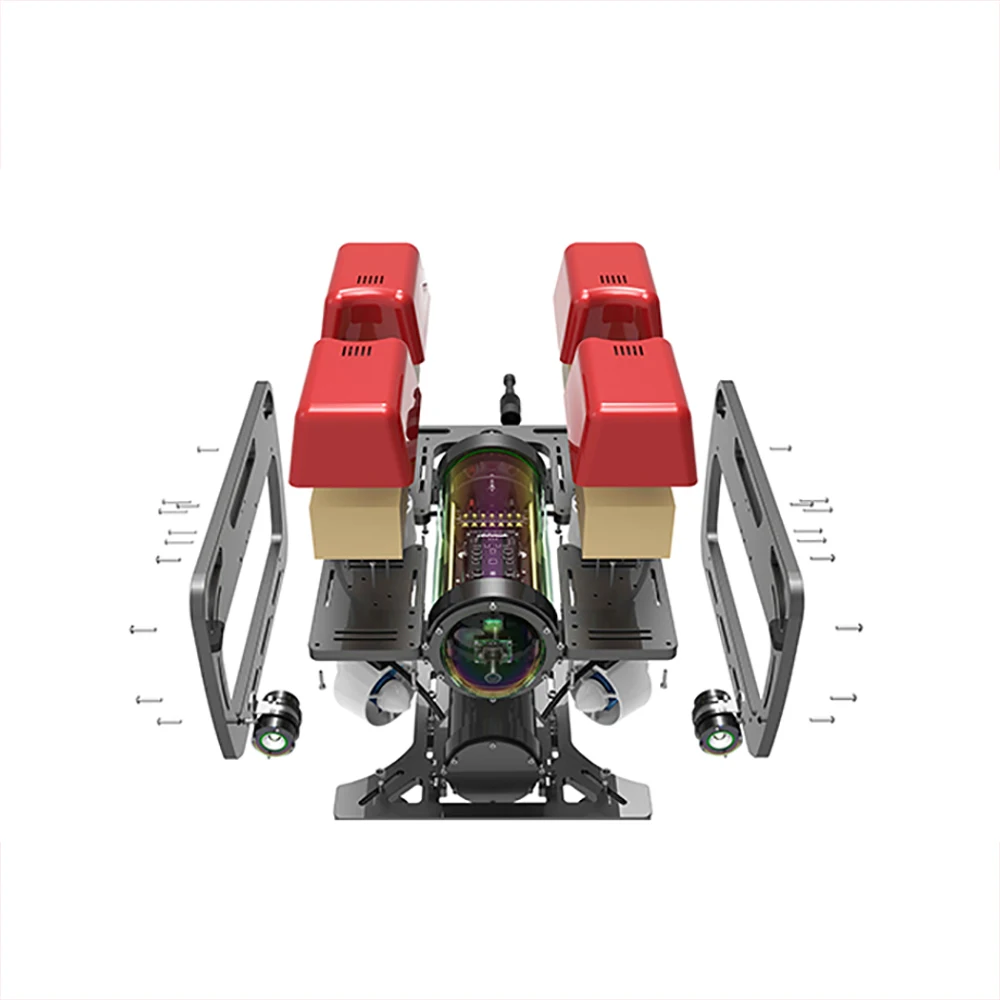 Bestellen 150M Tiefe Openrov HDPE Rahmen ROV Volle Set Diy Kit Unterwasser Roboter Für AUV Remote Betrieben Fahrzeug Raspberry Pi Pixhawk Ardusub