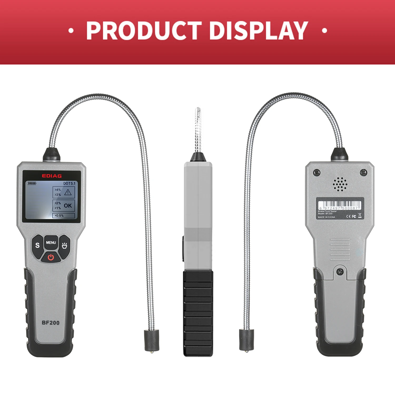 Тестер тормозной жидкости автомобильный детектор Интеллектуальный тестер с ЖК