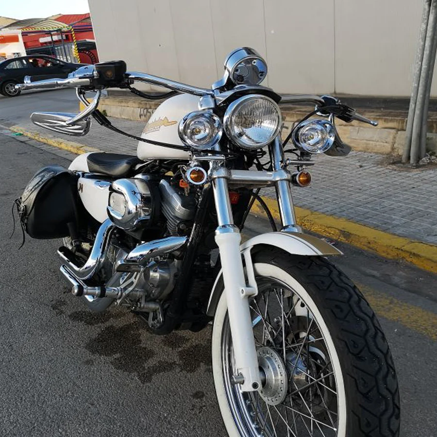 Универсальный хромированный указатель поворота для мотоцикла Triumph Honda Yamaha Cafe Racer 1