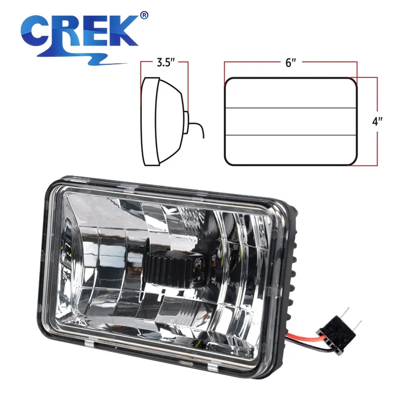 CREK 12V 24V 4X6 &quot5X7&quot 5 дюймов H7 грузовик светодиодный головной светильник