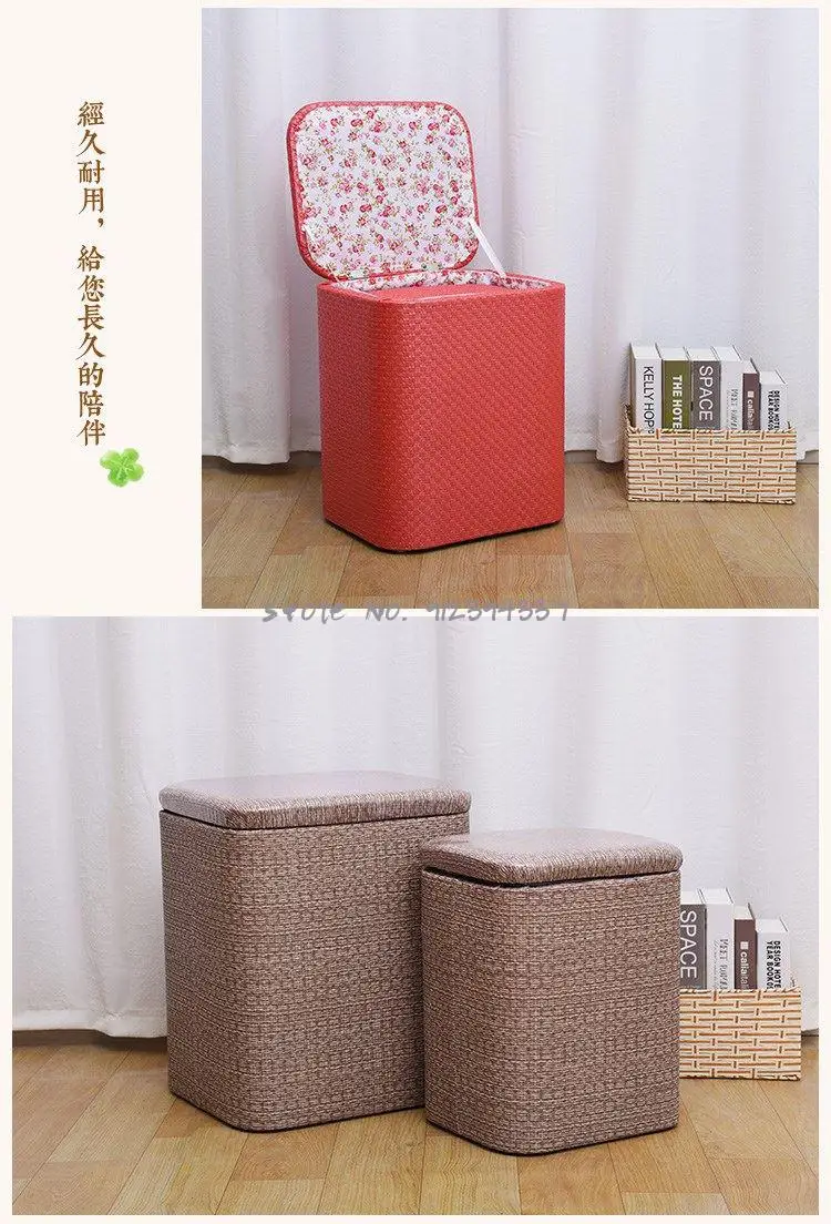 Многофункциональный табурет для хранения диван из массива дерева может сидеть