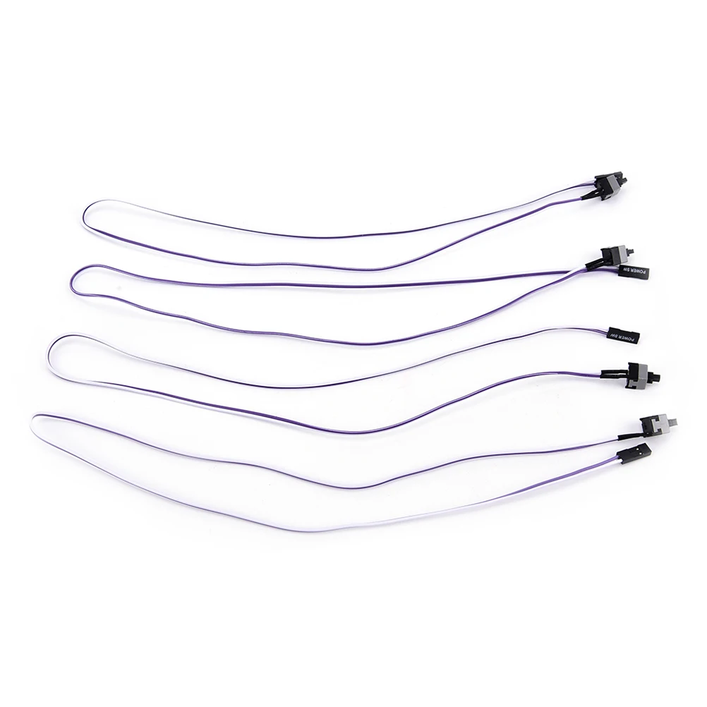4pcs Computer Motherboard Power Cable Switch Push Button On/Off/Reset Replacement Momentary Connector | Обустройство дома