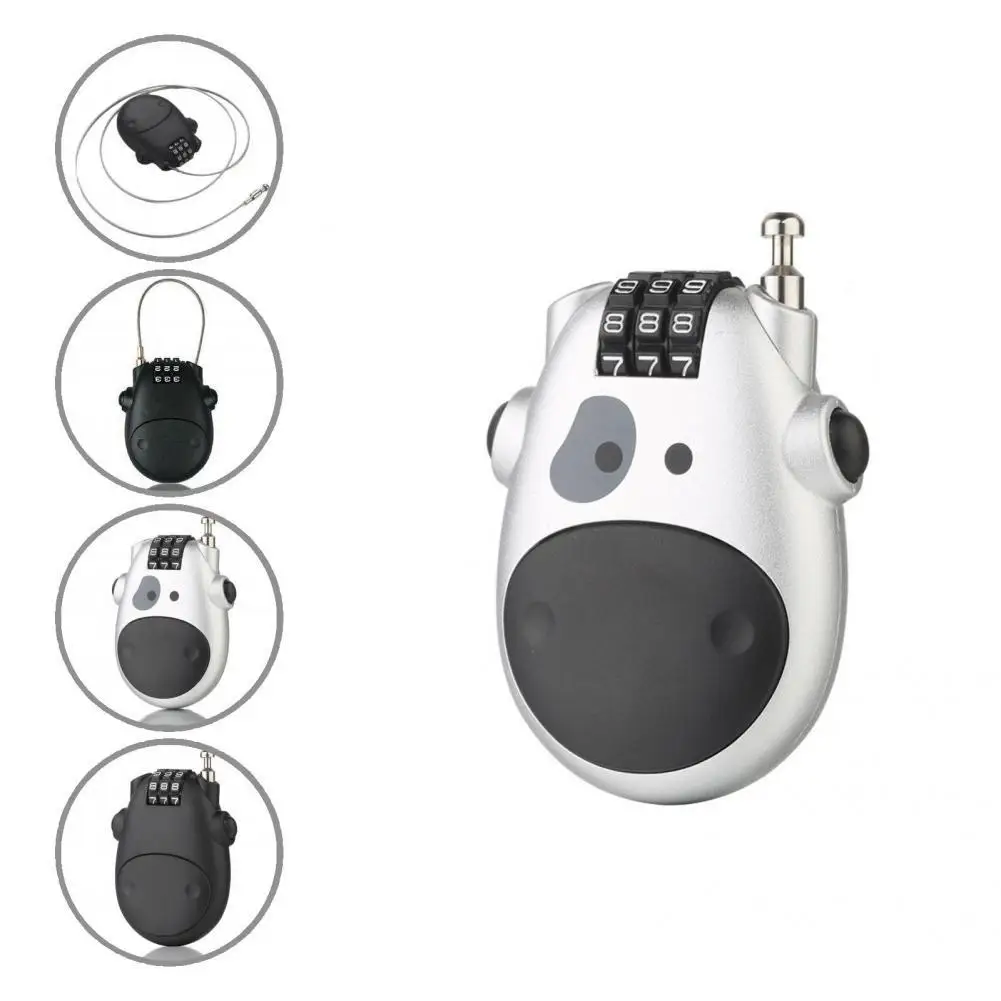 

Mini High Quality Suitcase Car Sled Helmet Password Lock Wide Application Wire Rope Lock Durable for Bicycle