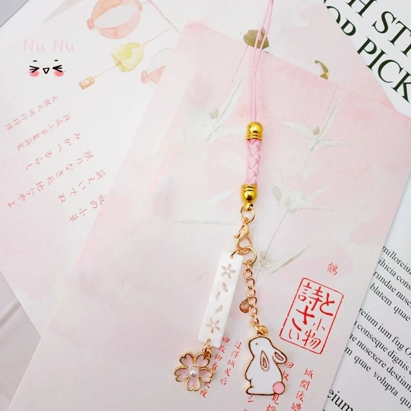 Брелок-подвеска для смартфона с милым кроликом | Украшения и аксессуары