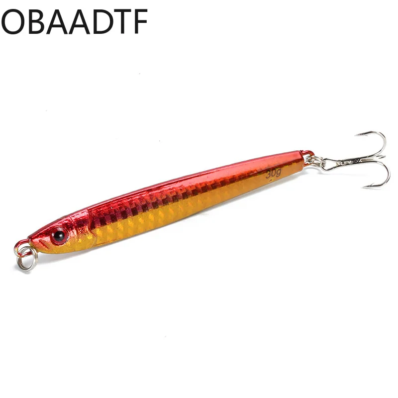 

9.5cm 30g Metal bait long-range iron plate lead fish false lure luya sequined bentmouth bass fishing tackle fishing supplies