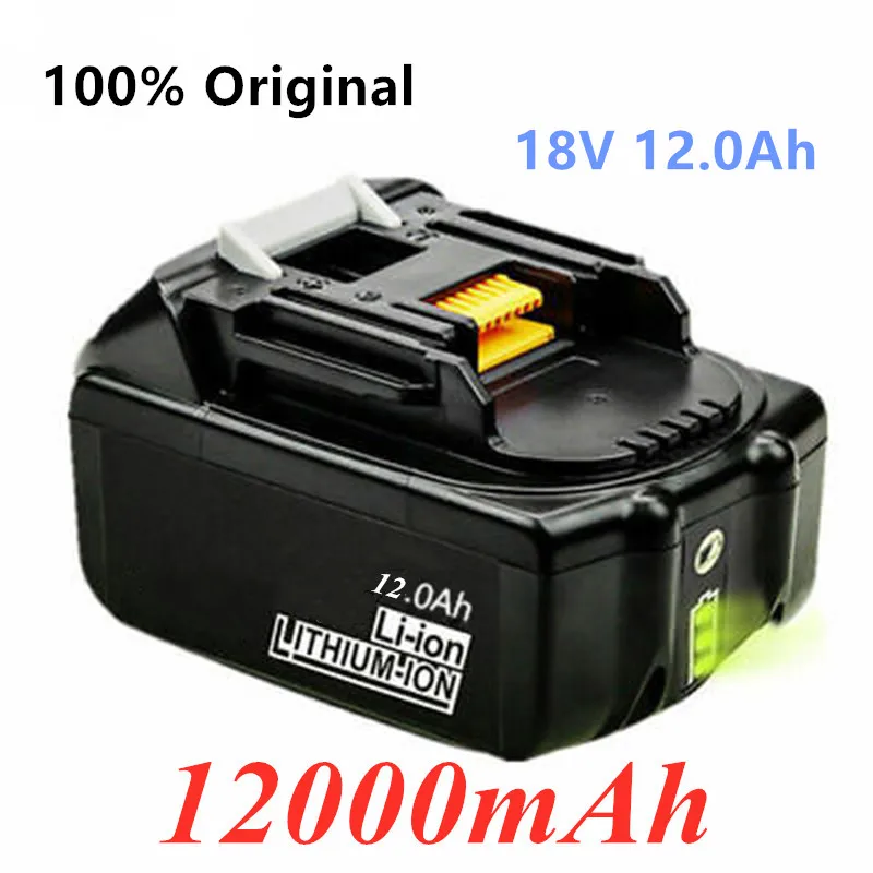 Новый оригинал для Makita 18V 12000mAh перезаряжаемые электроинструменты батарея с