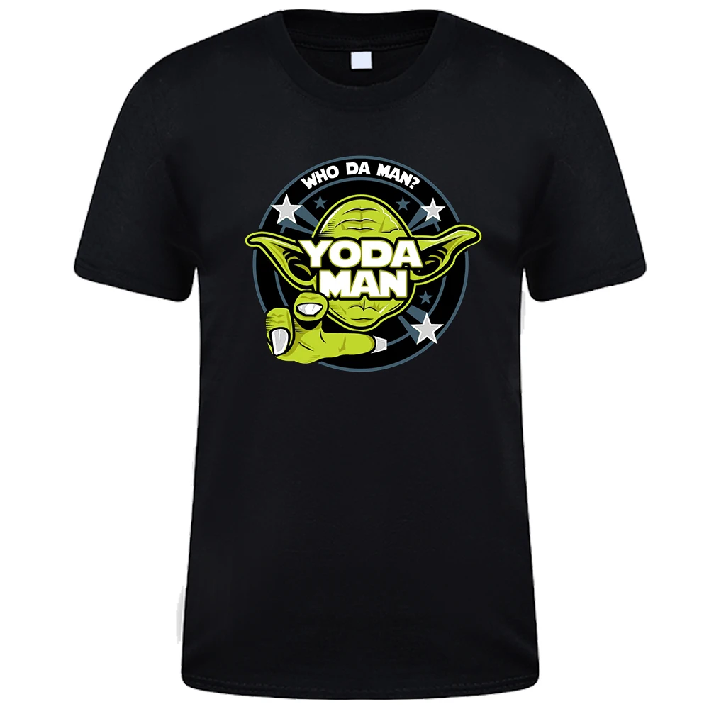 

Yo Da Man Cool Hip Hop T Shirts Casual Star Wars Style Tee Shirts Men Summer Cotton Loose Top Disney Cartoon Men's T-Shirt