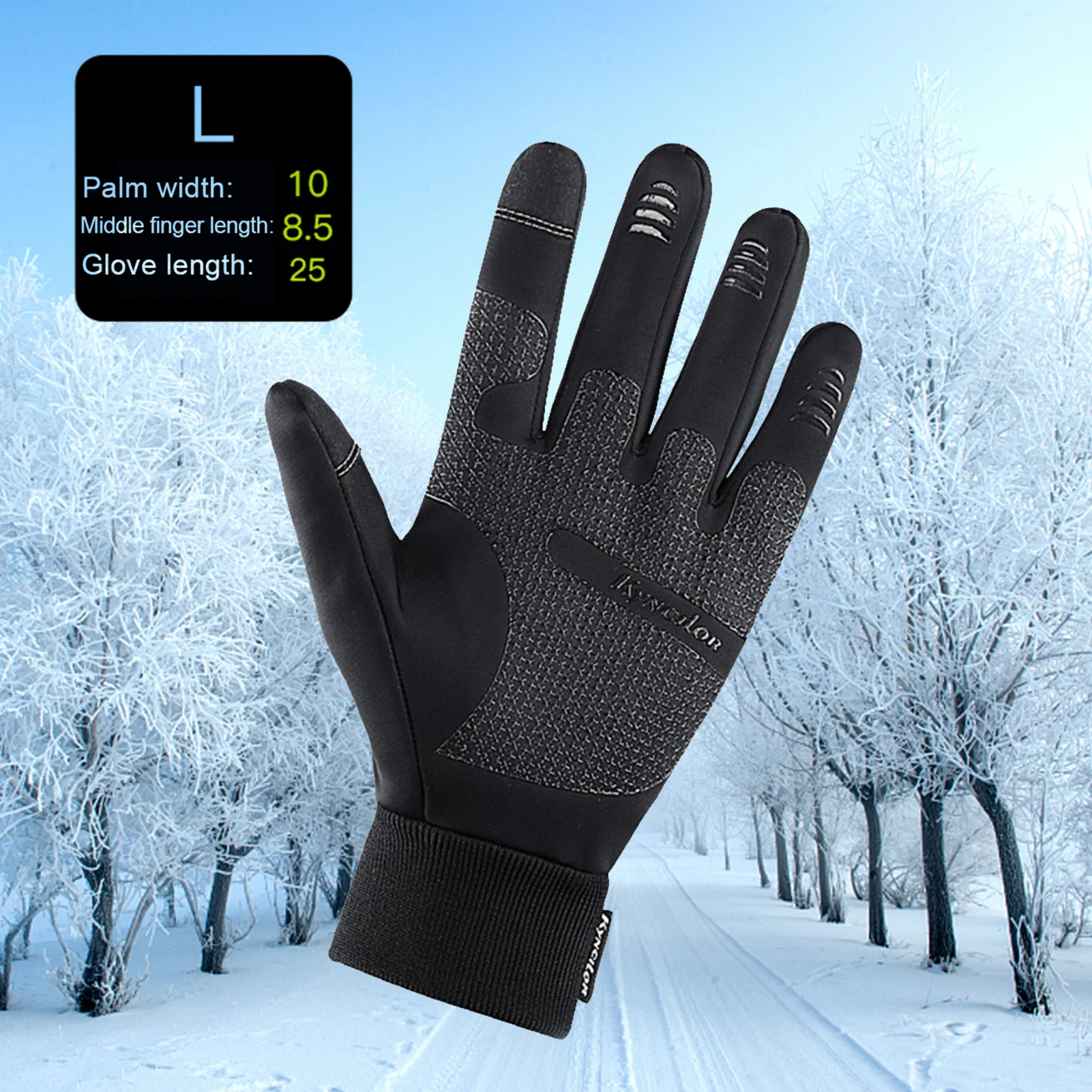 

1 Pair Of Gloves For Winter New Year Gift Warm Riding Gloves Windproof Waterproof Repellent Sports Gloves