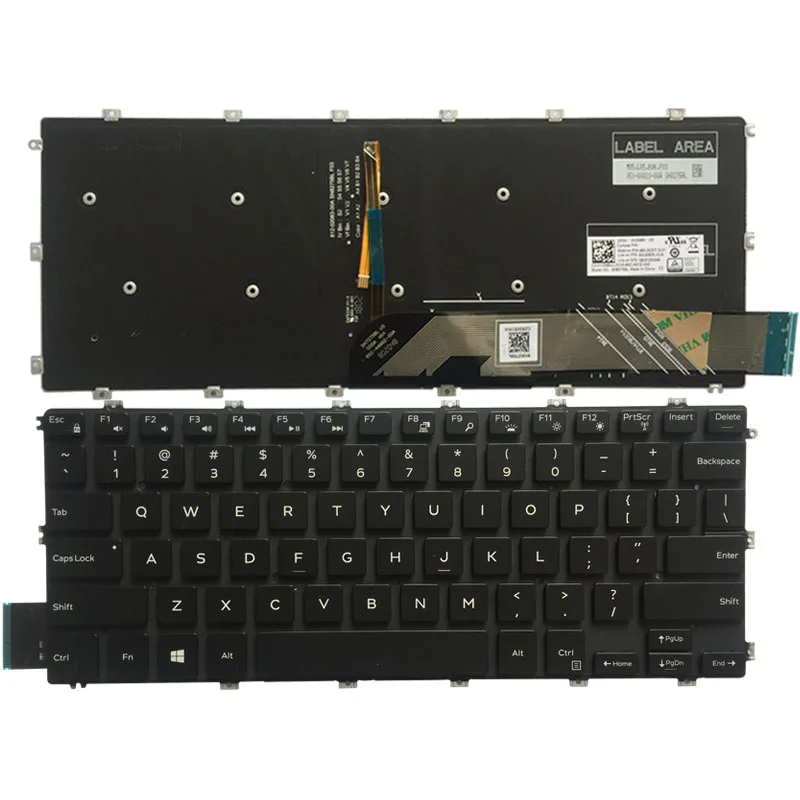

New US Laptop keyboard for DeLL Inspiron 15-5580 5585 7586 5588 5582 5581 7586 14-5480 5488 5491 5485 5482 13-7386