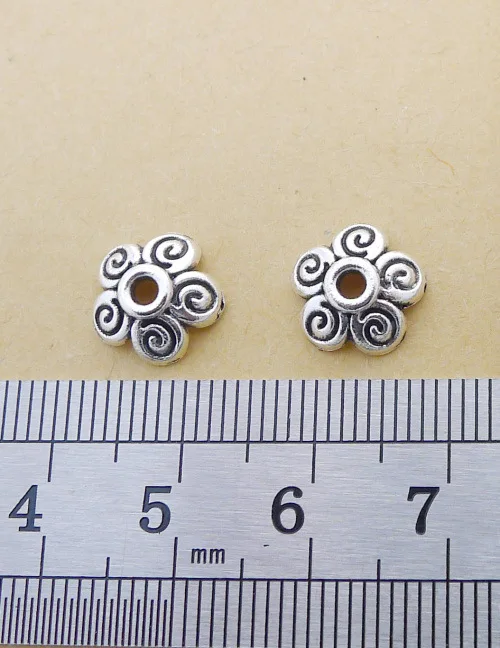 

Cute Charms For Bracelet 50 Pieces 10*10mm Antique Silver Color Torus Septa Charms
