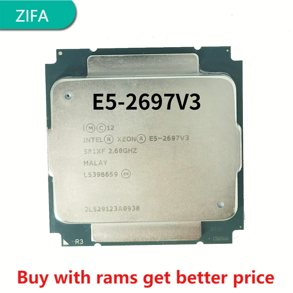 

Процессор Intel Xeon E5 2697V3, 14 ядер, 2697 ГГц, 35 Мб, 22 нм, LGA2011-3, TDP 2,60 Вт