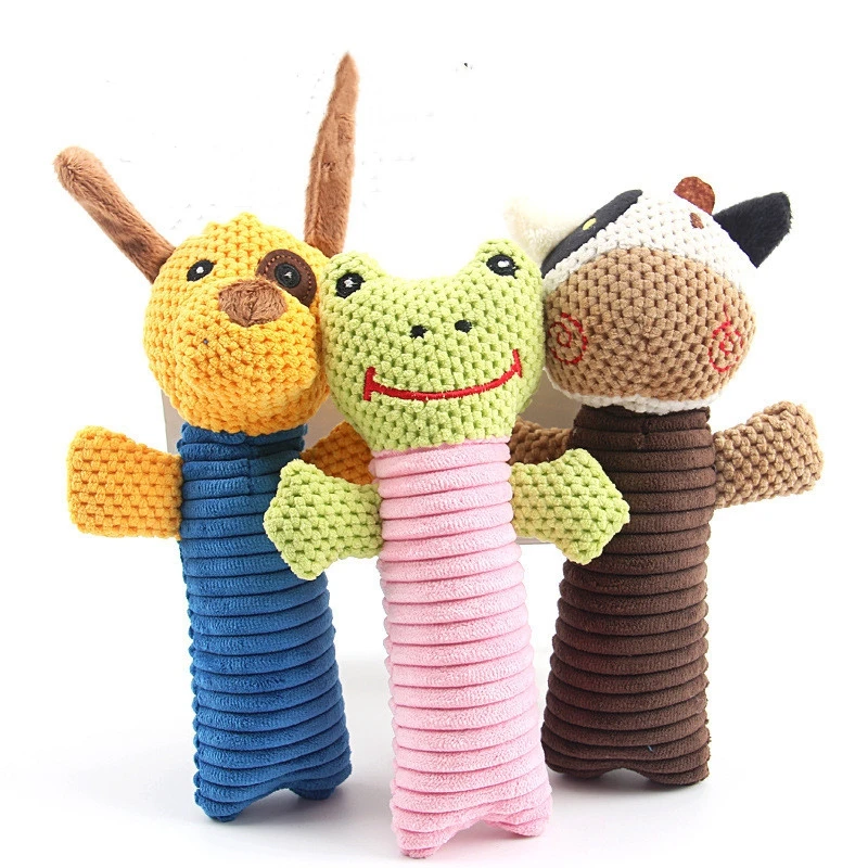 

Dog Toy Plush Canvas Bite Toys for Dog Cat Cite Vocal Creative Simulation Cute Animals Fruit Toy Chew Squeaky Toy for Pet Puppy