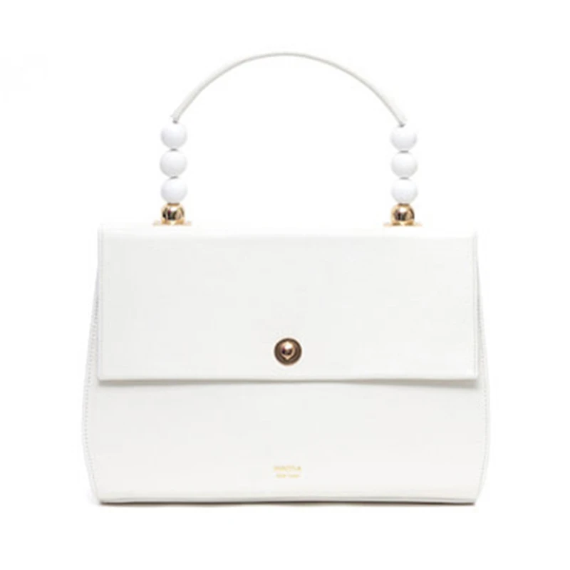 Акриловая сумка из бисера винтажная Женская сумочка с клапаном сумки на плечо