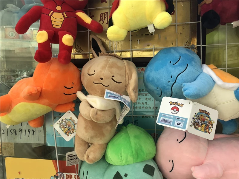 20 см спальный Пикачу плюшевая игрушка Белочка Mew Наруто Пикачу Трансвестит Игрушки Кукла Детская подарки на день рождения кукла игрушка для детей подарок