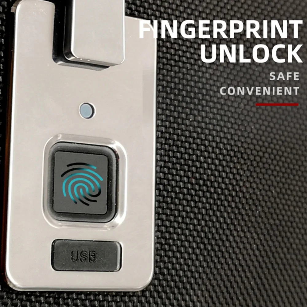 Мужской умный рюкзак для ноутбука с блокировкой отпечатков пальцев usb-порт