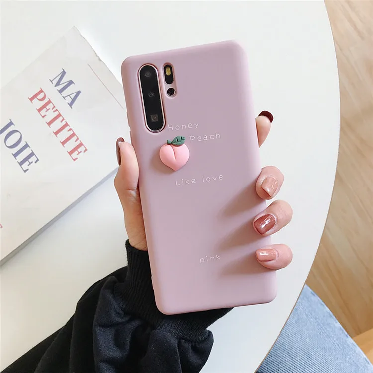 Мягкий термополиуретановый чехол для телефона с карамельным авокадо huawei P20 P30 Lite