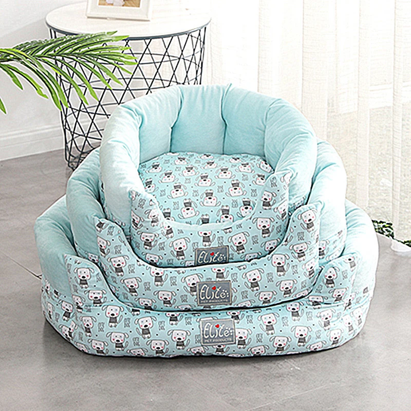 Мягкая длинная плюшевая кровать для кошки зеркальная круглая домашних питомцев