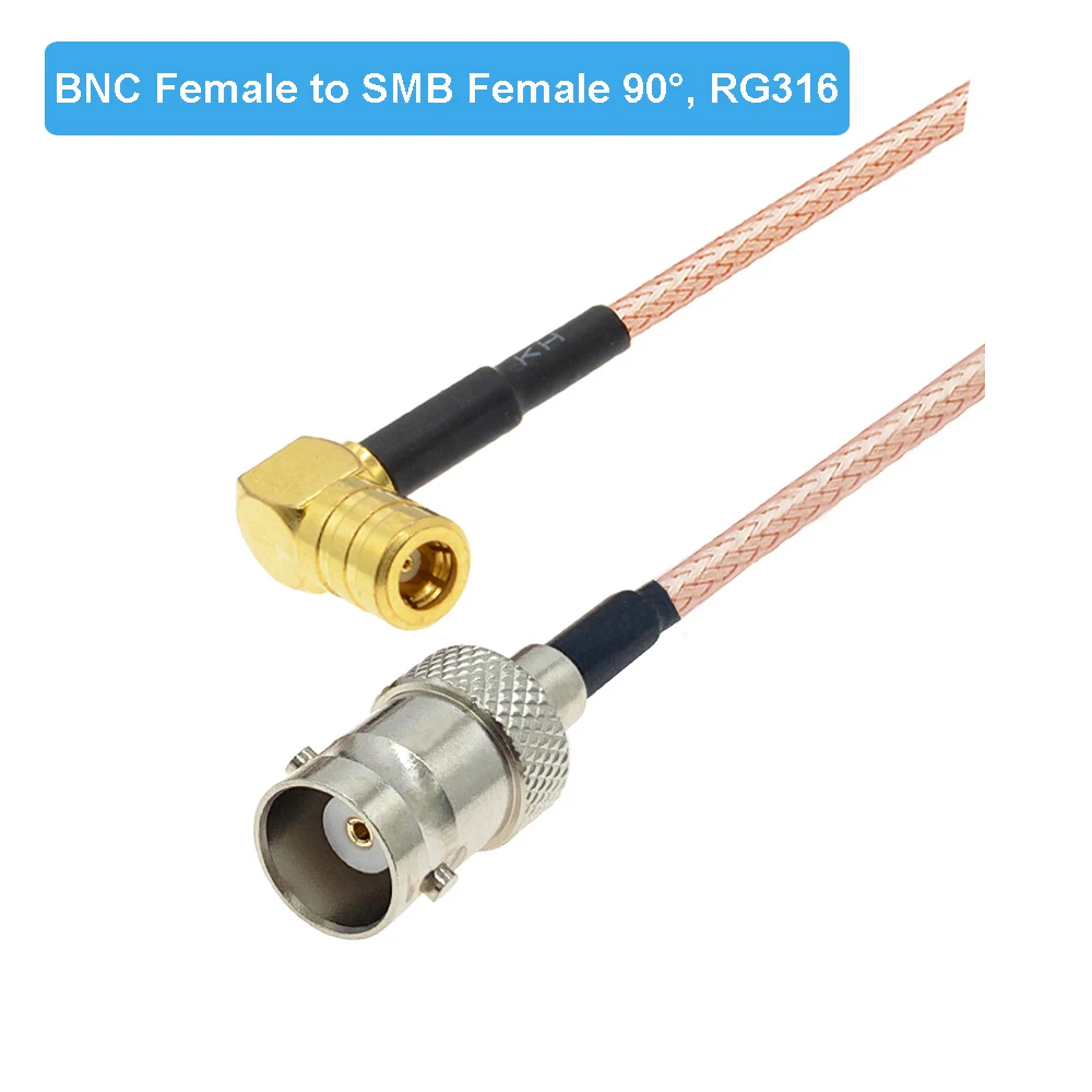 Радиочастотный штекер SMB штекер-гнездо BNC прямой разъем 50 Ом RG316 коаксиальный
