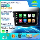 Автомобильный Dvd-плеер, Android 10, для Toyota RAV4, Rav 4, 2007, 2008, 2009, 2010, 2011, 2 din, 1024*600, gps-навигация, Wi-Fi, четырехъядерный