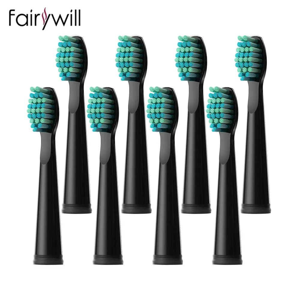 

Fairywill Sonic Electric Toothbrushes Replacement Heads Toothbrush 4/8 Heads Sets for FW-507 FW-508 FW-917 Head Toothbrush