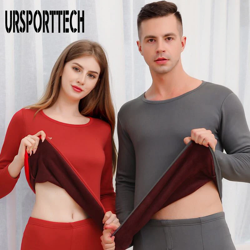 Новинка 2020 комплект термобелья из плотного бархата для мужчин и женщин