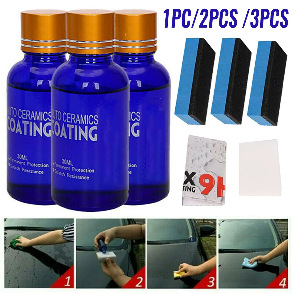 

9H Car Liquid Ceramic Coat Super Hydrophobic Glass Coating Polysiloxane Anti-Scratch Auto Ceramic Glass Coat Liquid Car Polish