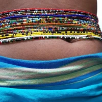 9 colors summer bikini multilayer stretchy bracelets seed bead belly waist chain waist bead set women body jewelry r58e