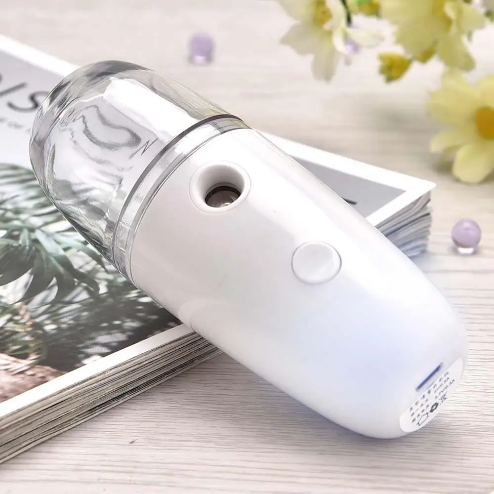 

30 ML USB Nano Handheld Cold Spray Water Purifier Facial Humidifier Reduces Fine Line Moisturizing Skin Whitening Beauty Sprayer