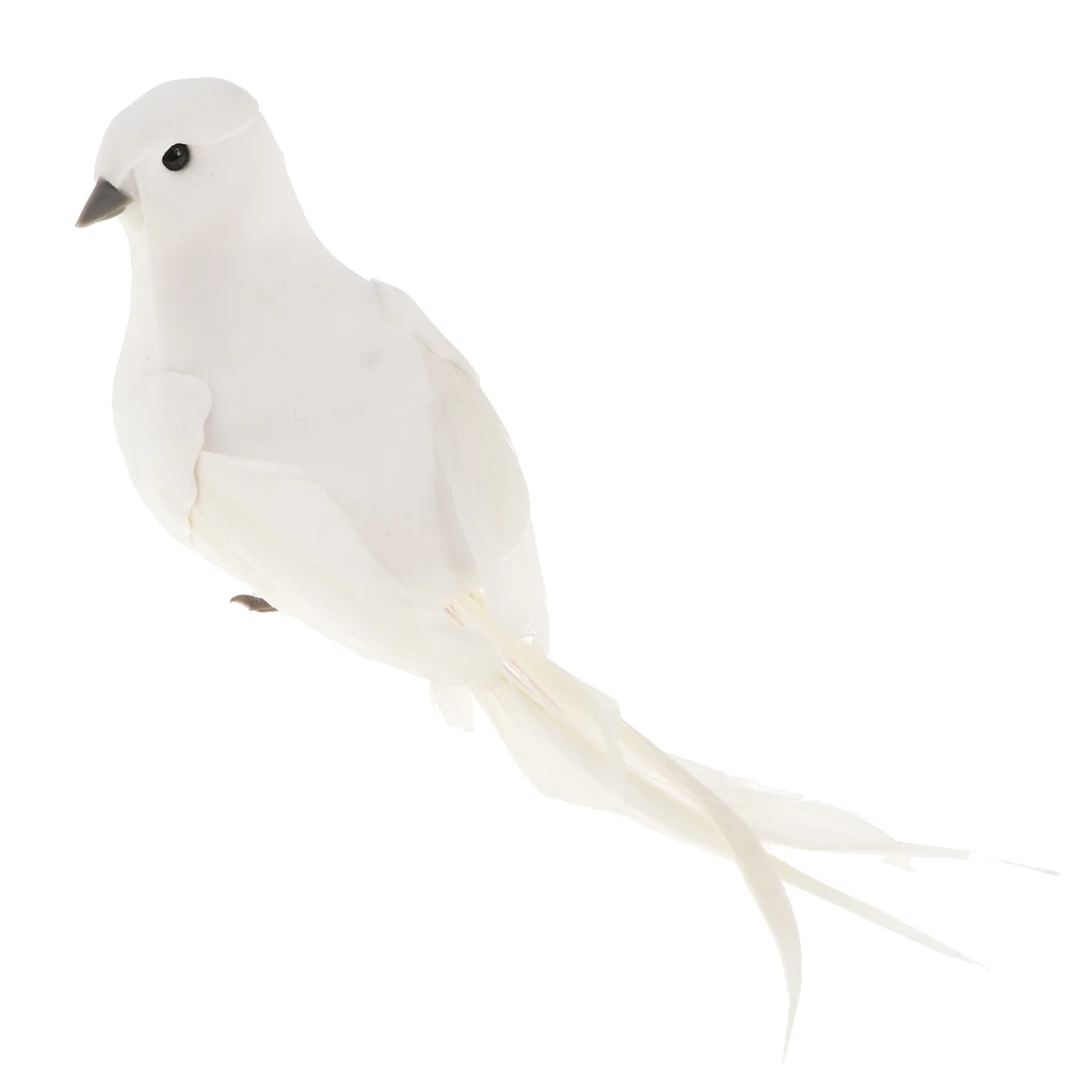 

Handcraft White with Artificial Feather and Tail, for Wedding Home Decor