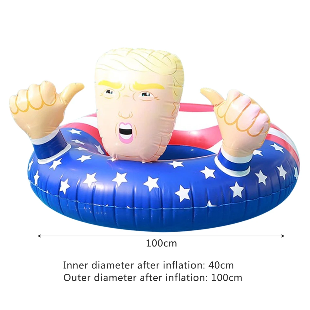 

Trump Swimming Circle Summer Beach Float Water Pool Party Inflatable Ring