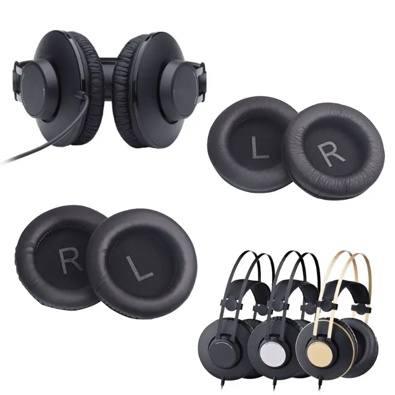 1 пара мягкие кожаные амбушюры для наушников AKG K52 K72 K92 K240|Аксессуары наушников| |