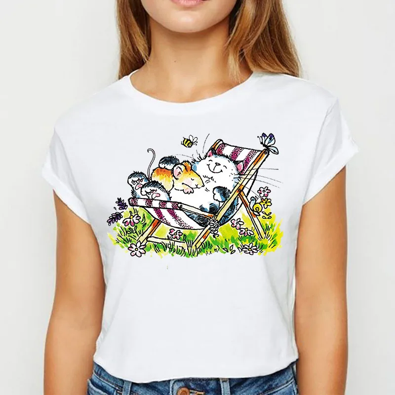 

WK Summer Animal Hedgehog Women T shirt Creative Fashion Pattern Female Short Sleeve