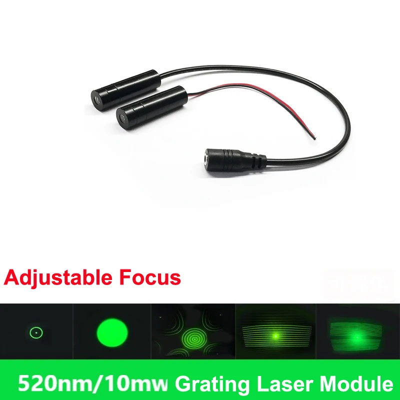 450nm 80mW Blue Adjustable Focus Grating Laser Module 3D Projection Laser Light