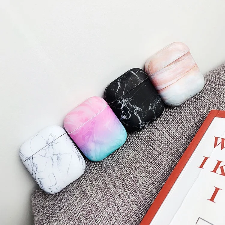 YBD роскошный чехол с мраморным рисунком для AirPods цвета чехол для Apple Airpods Air Pods чехол Coque Funda для Airpod аксессуары