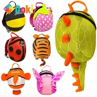 doki toy 2021 new against lost package infant children wandered off small bag baby cartoon cute 3 d animal backpack