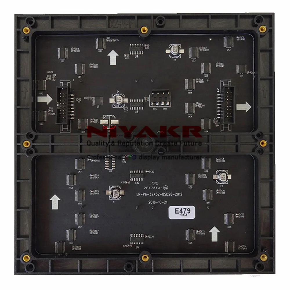 Светодиодный модуль Rgb 32x32 пикселей 3 в 1 с высоким разрешением Smd P6 | Электронные
