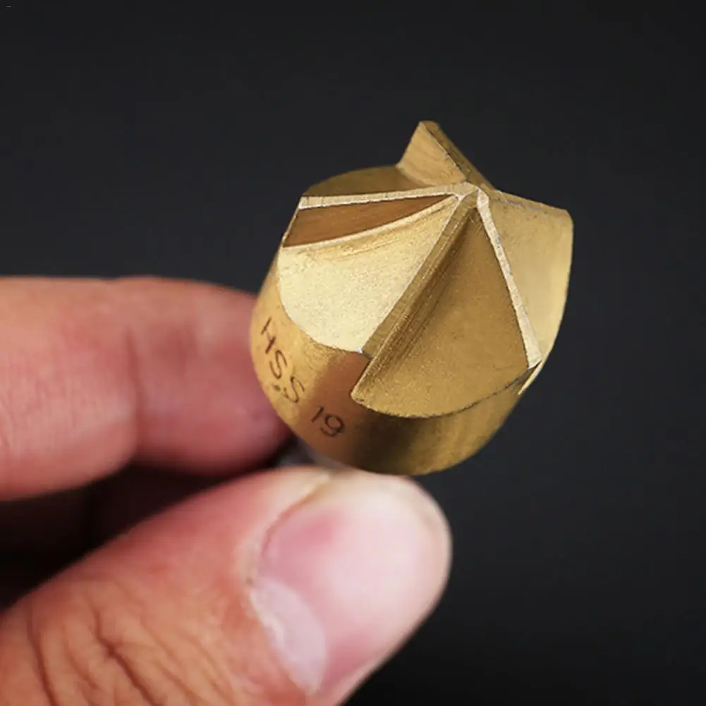6 шт 5 флейты HSS зенковки сверло для фасок и торцов бит 1/4 &quotШестигранным