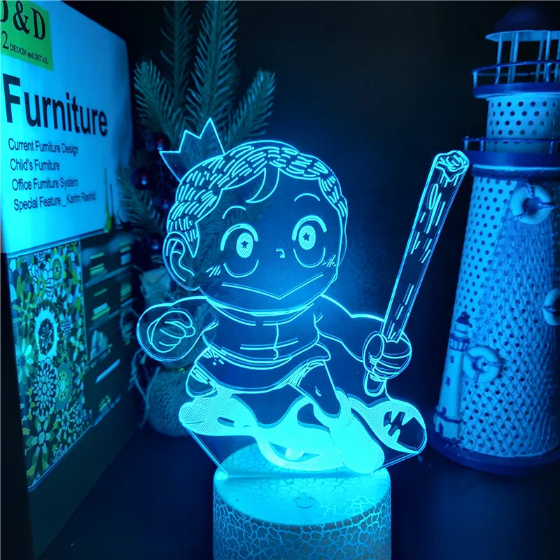 

Ranking of Kings Bojji 3D Night Lights Ousama Ranking Colorful Visual Lamp Kids Desk Led Decor Home Xmas Gift Lighting Lampara