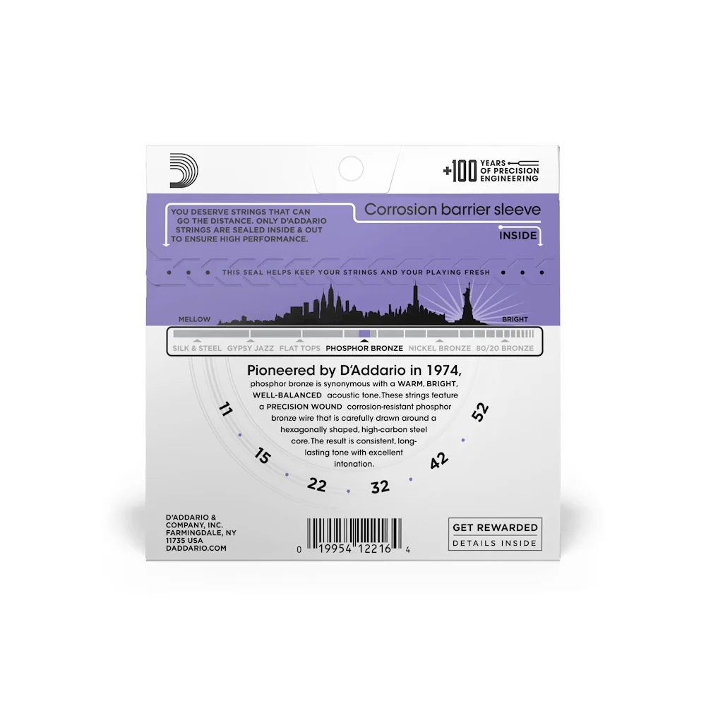 D'ADDARIO EJ26 Струны для акустической гитары размер 4/4|Детали и аксессуары гитар| |