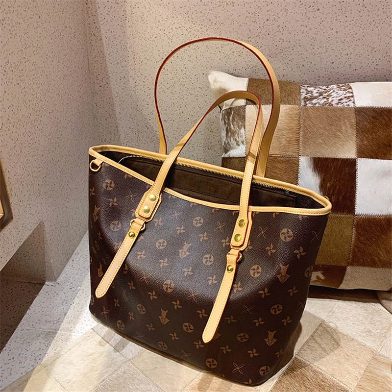 Роскошная модная сумка с монограммой и принтом от известного дизайнера женская