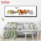 FATCAT большой 5D Diy Daimond картина птица Вечеринка животные полный квадрат круглый дрель горный хрусталь вышивка распродажа домашний декор AE1470